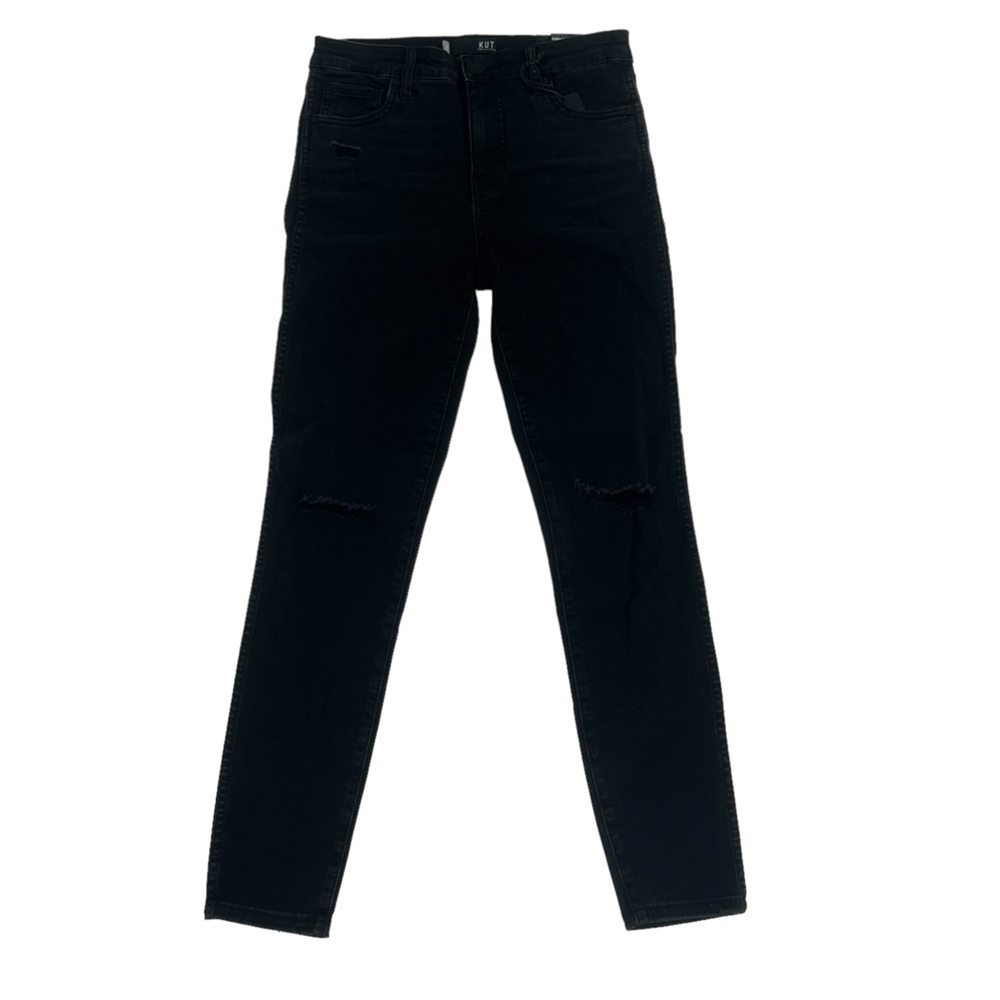 NWT Kut From The Kloth Black High Rise Connie Fab Ab Ankle Skinny Jeans Size 2
